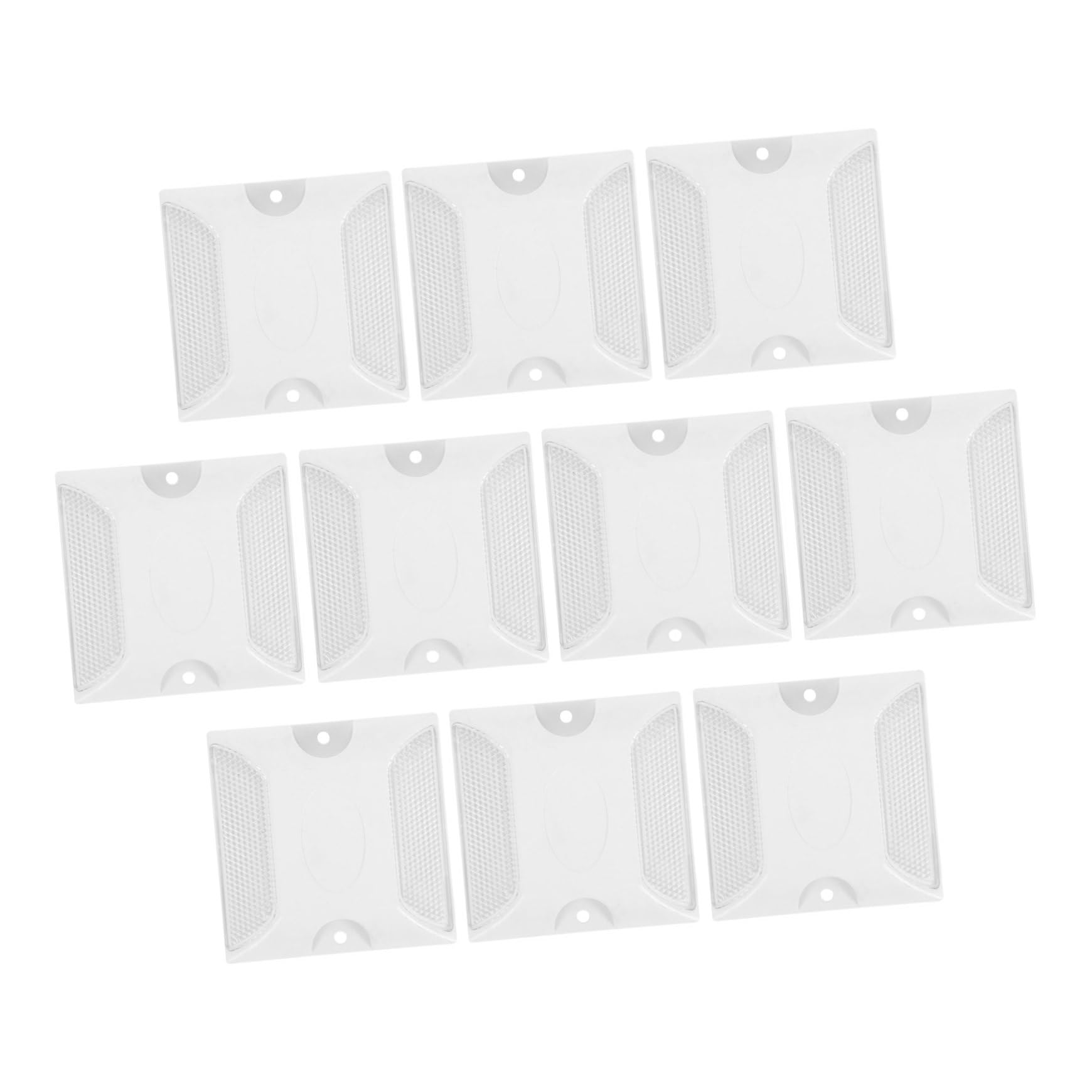 POPETPOP 3 series Reflectores De Pernos Para Asfalto Pernos Reflectantes Para Carretera Marcadores Reflectantes Para Asfalto Reflectores De Seguridad 10 piezas x 3