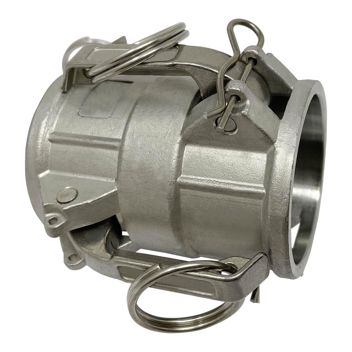 Gloxco Stainless Steel Type DD Cam and Groove Fitting Spool Coupler, 1-1/2" Female Camlock x 1-1/2" Female Camlock (CAM-15-DD-SS)
