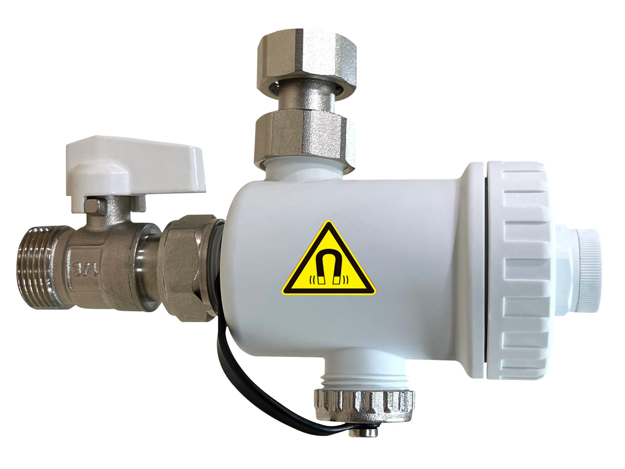 Defangatore Magnetico Sotto Caldaia Plastica Compatto Completo Valvola Raccordo Chiave Protezione Caldaie