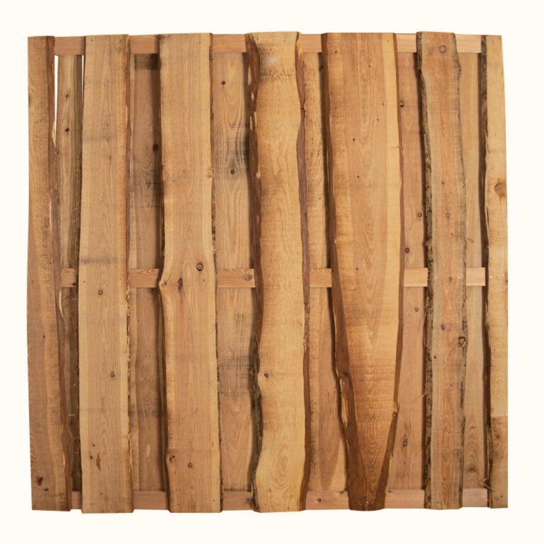 Sichtschutzzaun Set Natura Lärche 4 Zaunfelder inkl. Pfosten und Montagematerial, Garten Holzzaun