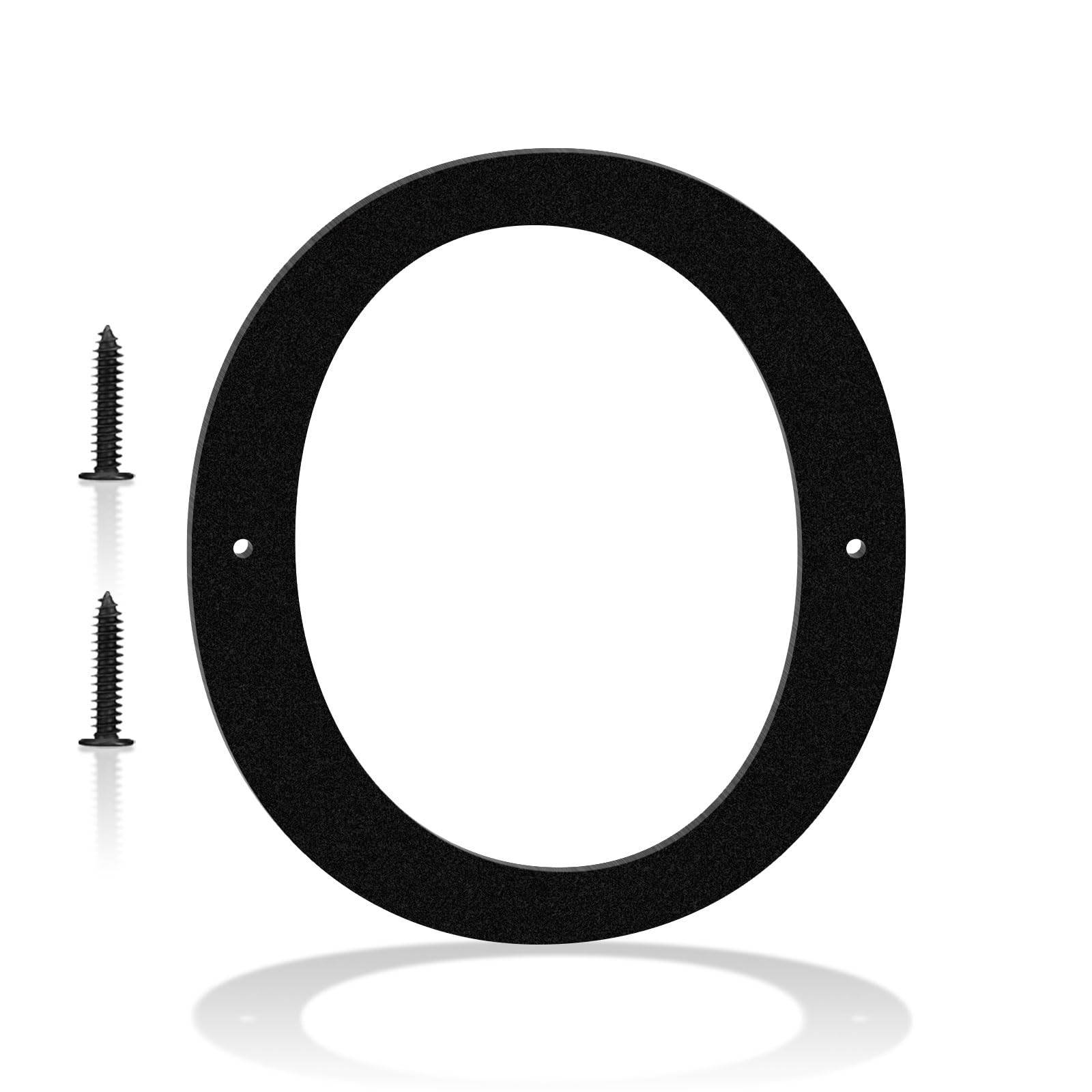 3 Inch Black Modern Metal House Numbers, Clear Address Signs for Apartments, Hotels, Gardens, Waterproof Rustproof Metal, Easy Installation with Nail Kit, Enhance the Appeal of Your Home (O)