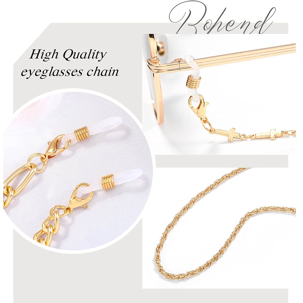 Chaîne De Lunettes Strass Bohend - Accessoire Élégant Pour Lunettes De Soleil Et Masques
