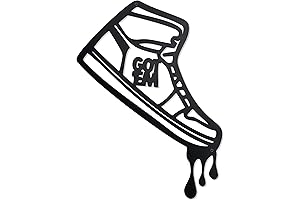 3D Sneakers Metal Art Wall Decor