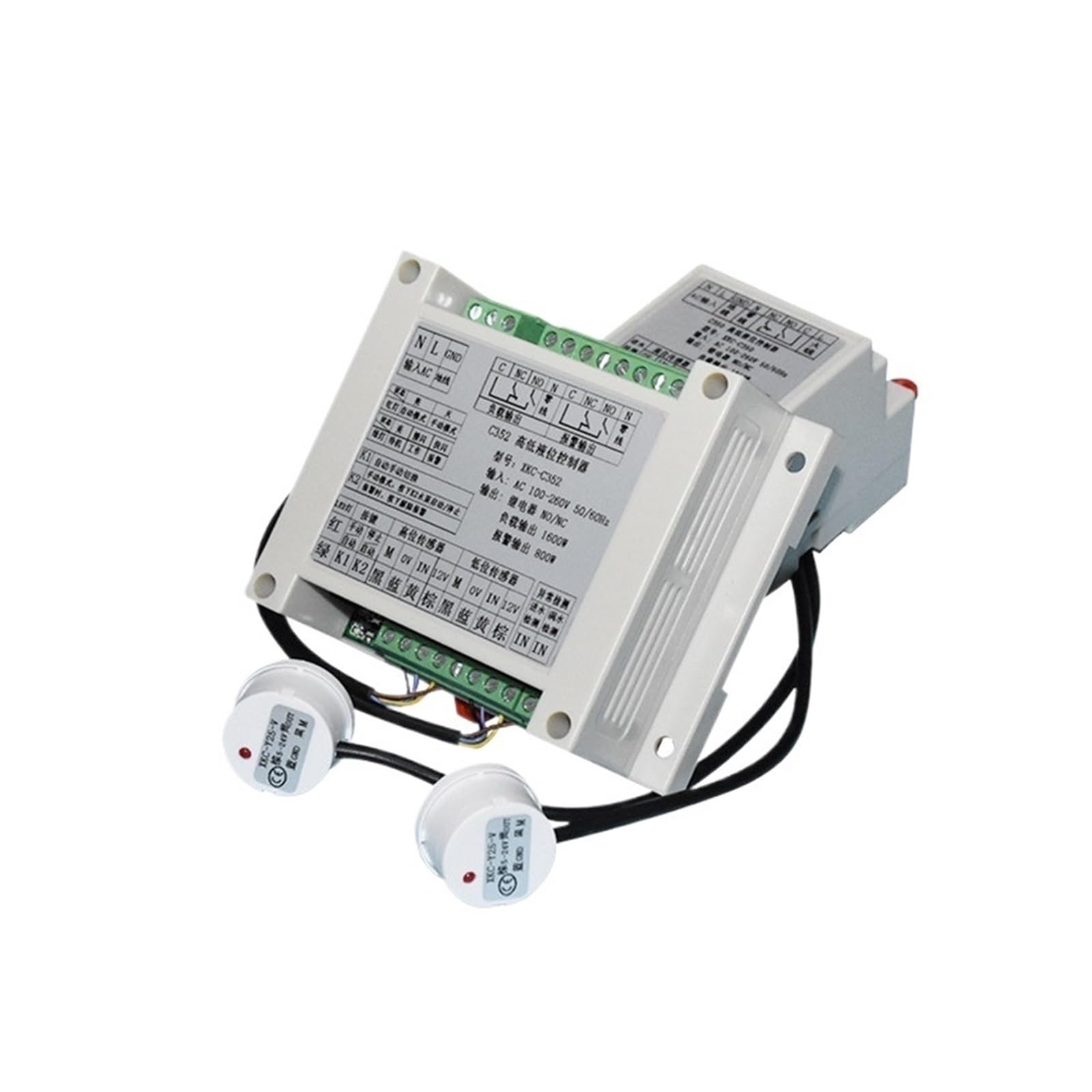 Controlador automático de llenado y drenaje de líquido de agua XKC-C352 con sensor de detección de nivel for control automático de agua(XKC-C352-4P-4sensors)