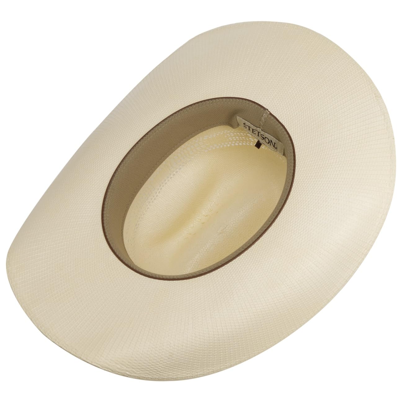Stetson Ranson Chapeau Western ventile Paille Toyo Protection UV 40+ Bande en Cuir Unisexe Printemps Ete