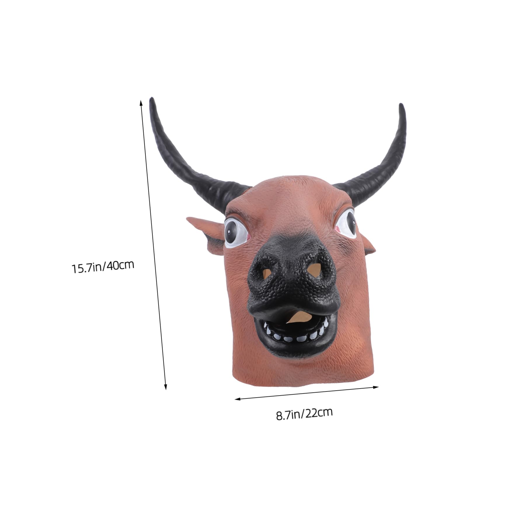LABRIMP Animal Masks for Boys and Girls Bull Head Mask Halloween Costume Accessory for Adult Cosplay