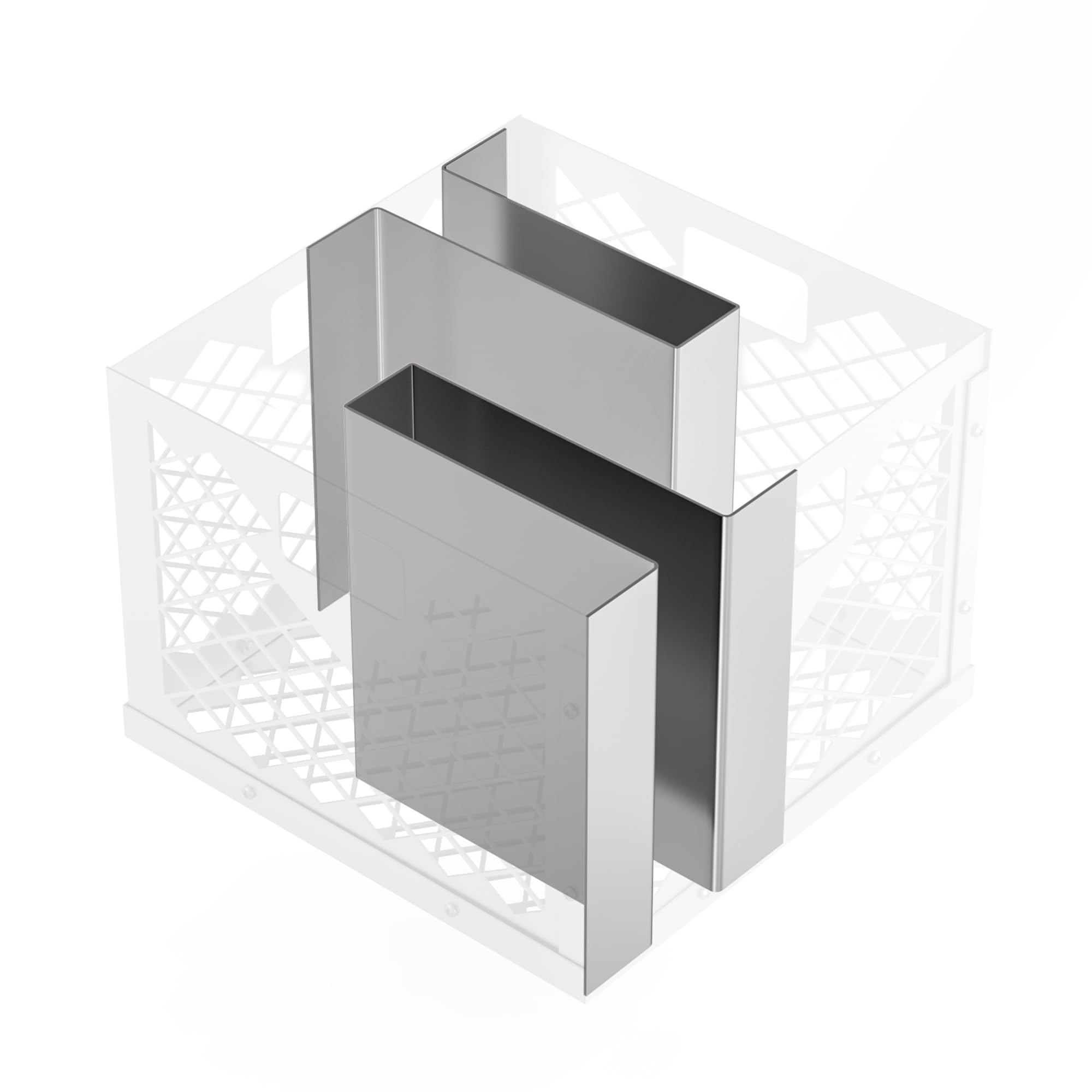 Method Bars for Oklahoma Joe Charcoal Firebox Basket,Stainless Steel Maze Bars for Most Charcoal Ash Basket,8'' x 5.5'' x 7.5'',2 Pack