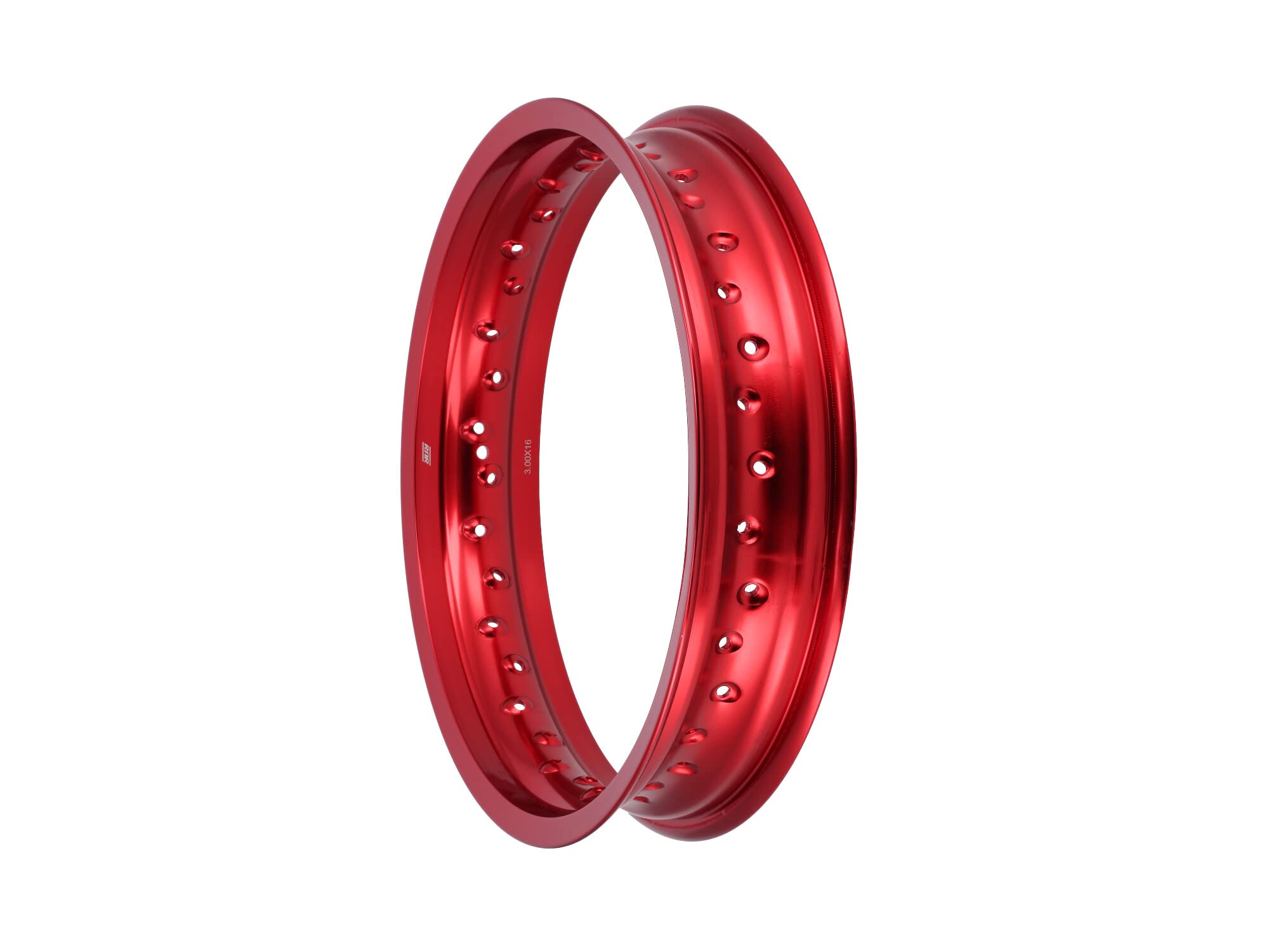 Llanta 3.00 x 16" Llanta de aluminio, anodizado rojo