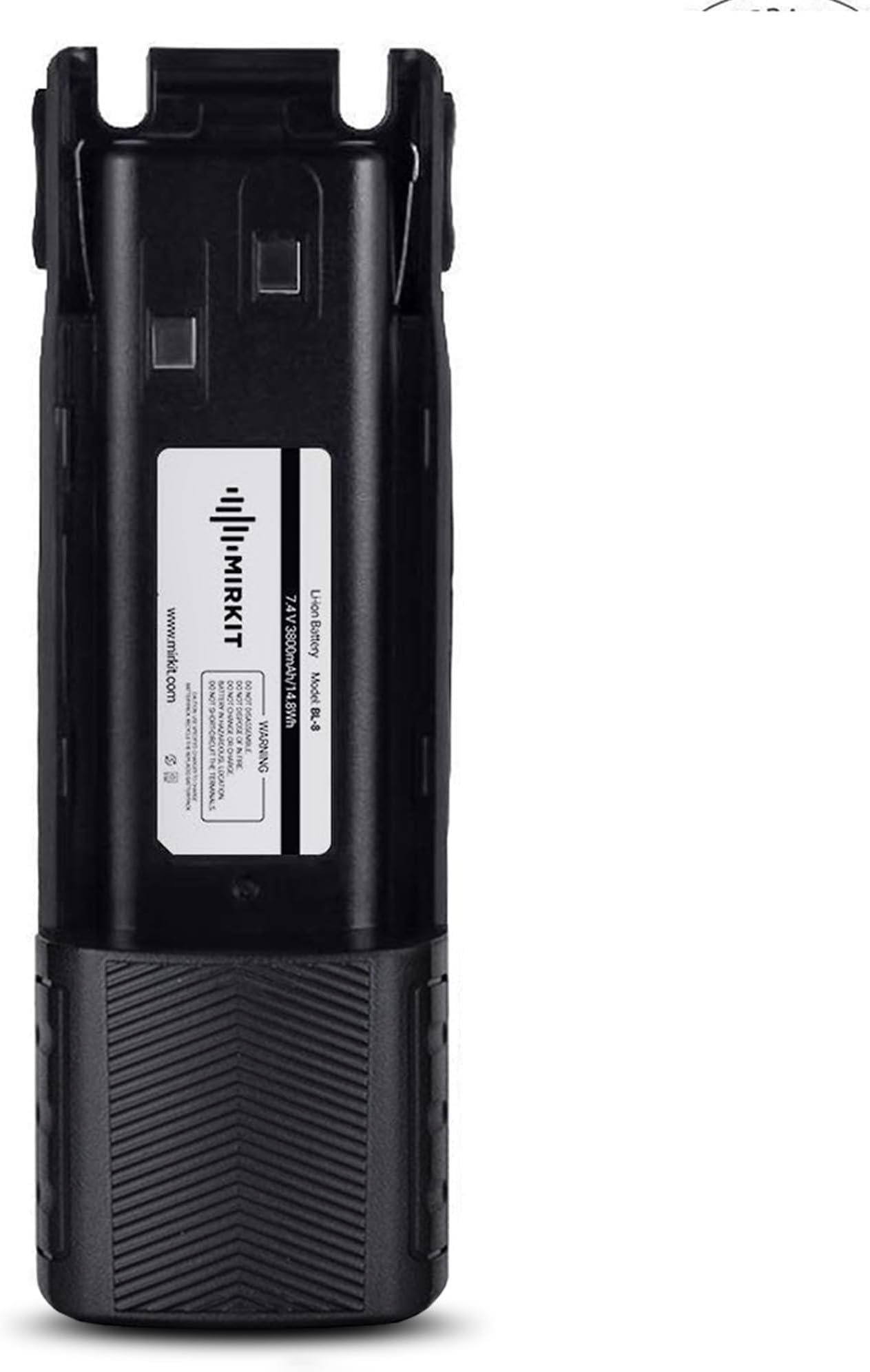 MIRKIT 3800mAh UV82 Battery BL-8 7.4 V Li-ion Compatible with Baofeng UV-82 MK3/5 UV 82HP UV 82 UV 82C Gmrs V1 MURS V1 Extended Battery Radio