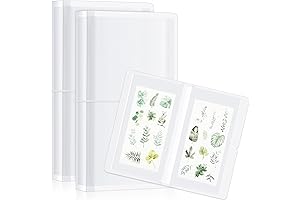 2 Pack 4.8 x 9.6 Large Clear Storage Sticker Organizer Storage Binder Book