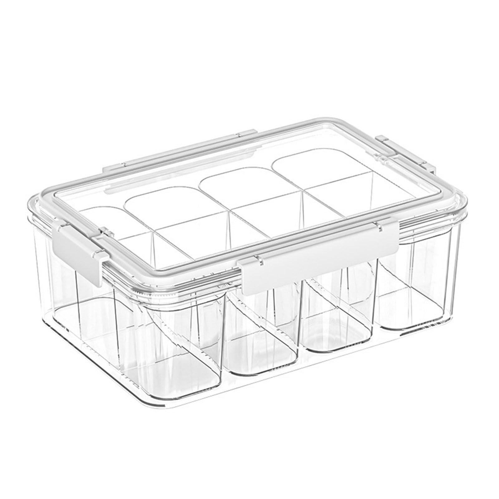 Tsophreniq Box with Multiple Compartments Efficient Card Storage Container with 4 Inner Boxes Business Card Organiser Home Storage Solution