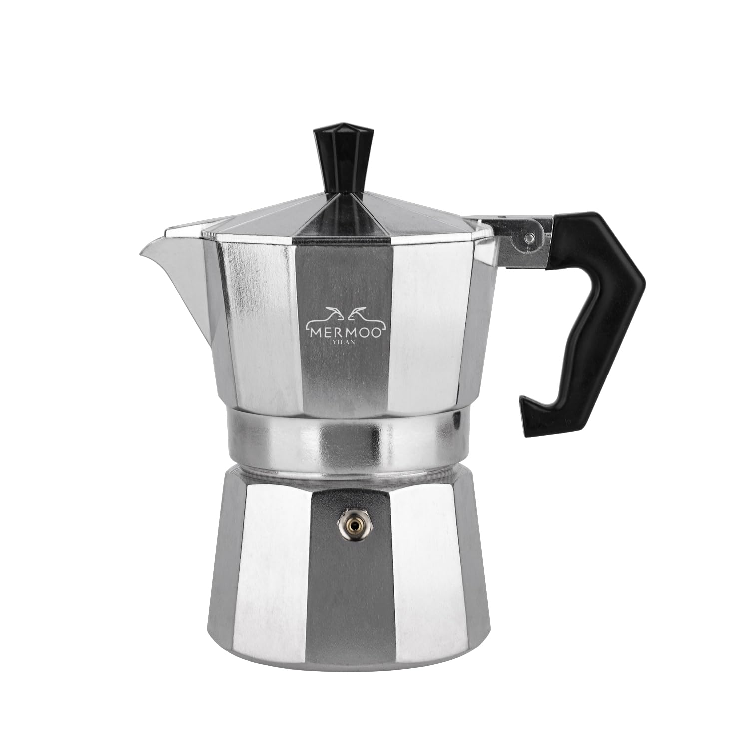 MERMOO YILAN 直火エスプレッソメーカー 3Cup 150ml モカポット アルミ コーヒーメーカー アウトドア コーヒー エスプレッソマシン