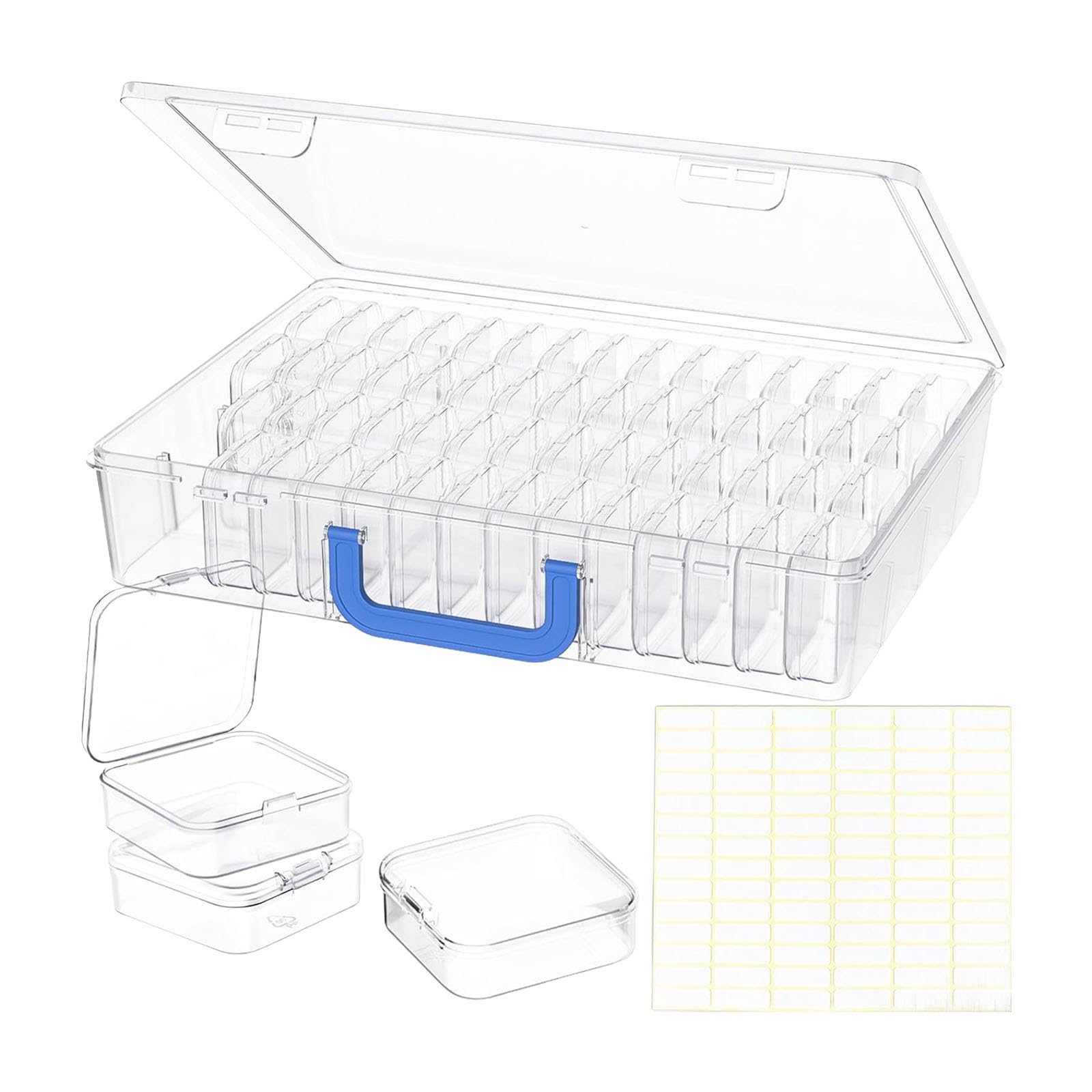 Organiseur multifonction haut de gamme empilable avec 60 compartiments