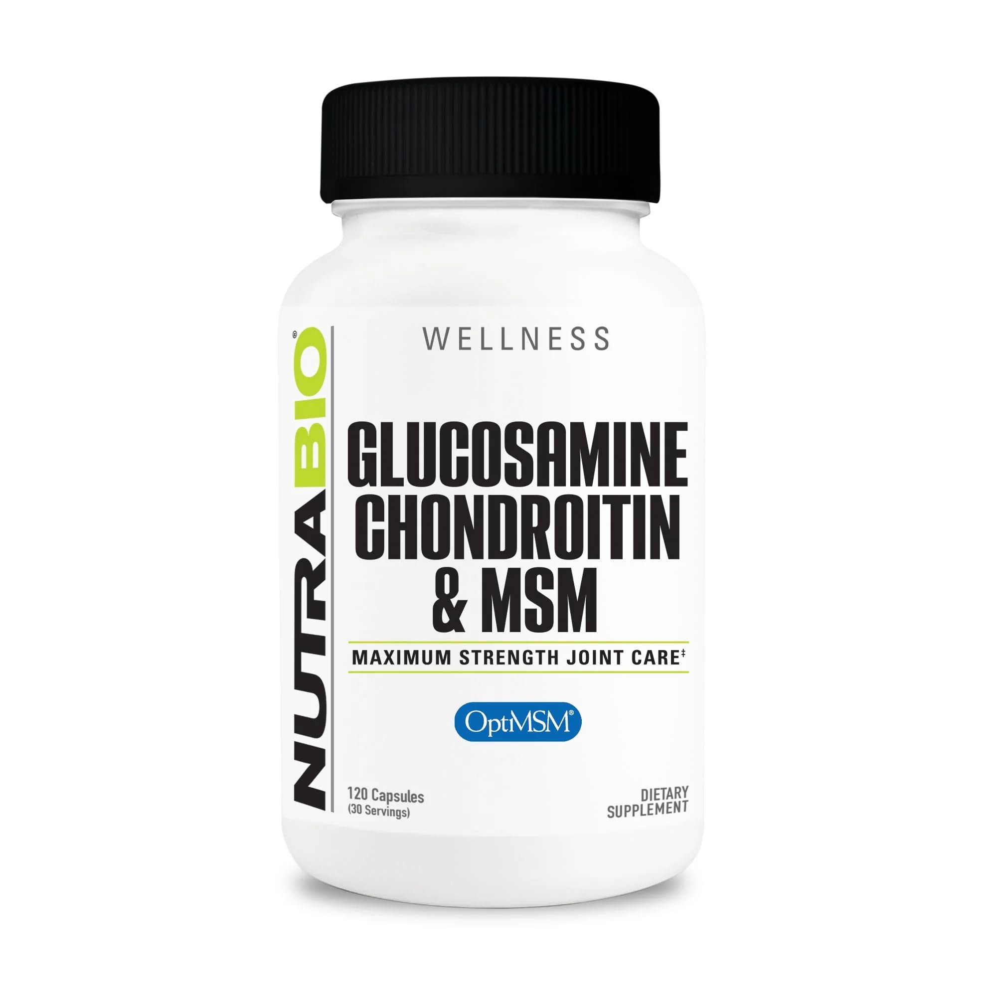 Glucosamine Chondroitin & OptiMSM Supplement, Joint Support Formula - 120 Capsules (120 Count)
