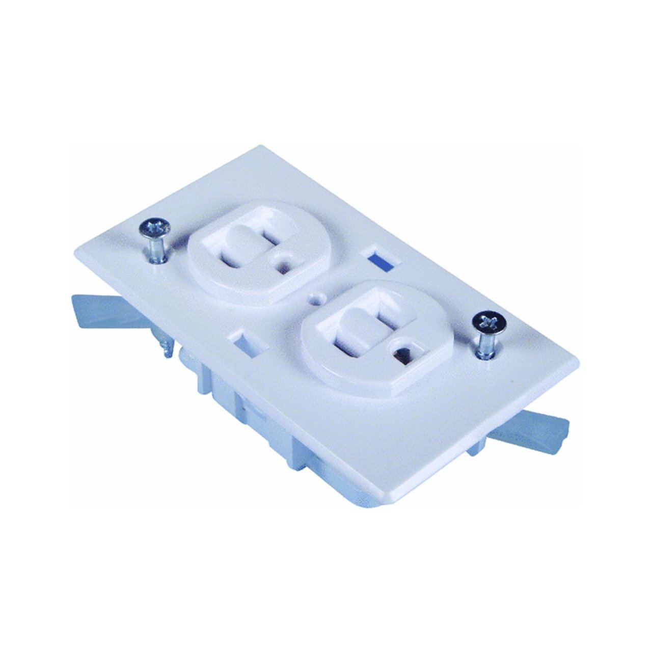 U S HARDWARE E-162C Ush Conventional Duplex Receptacle Rv, 2-7/16" x 4-3/16", White