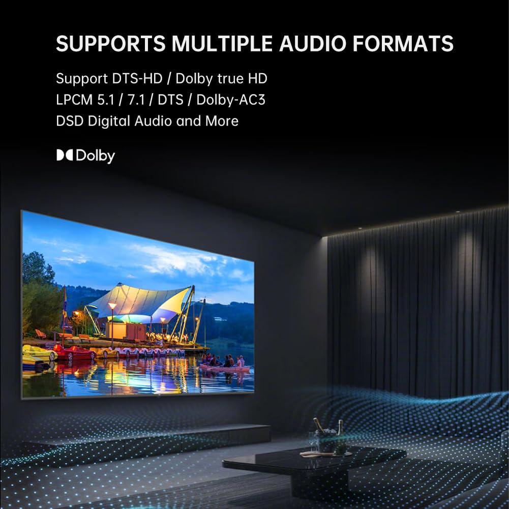 Splitter HDMI 4K 1 in 4 Out 60Hz, 1x4 HDMI 2.0 Splitter supporta 4K @60Hz 4:4:4, 2K a 144Hz/120Hz, HDCP 2.3, EDID, per PS5/PS4, Xbox, Apple TV, Fire Stick, lettore Blu-ray