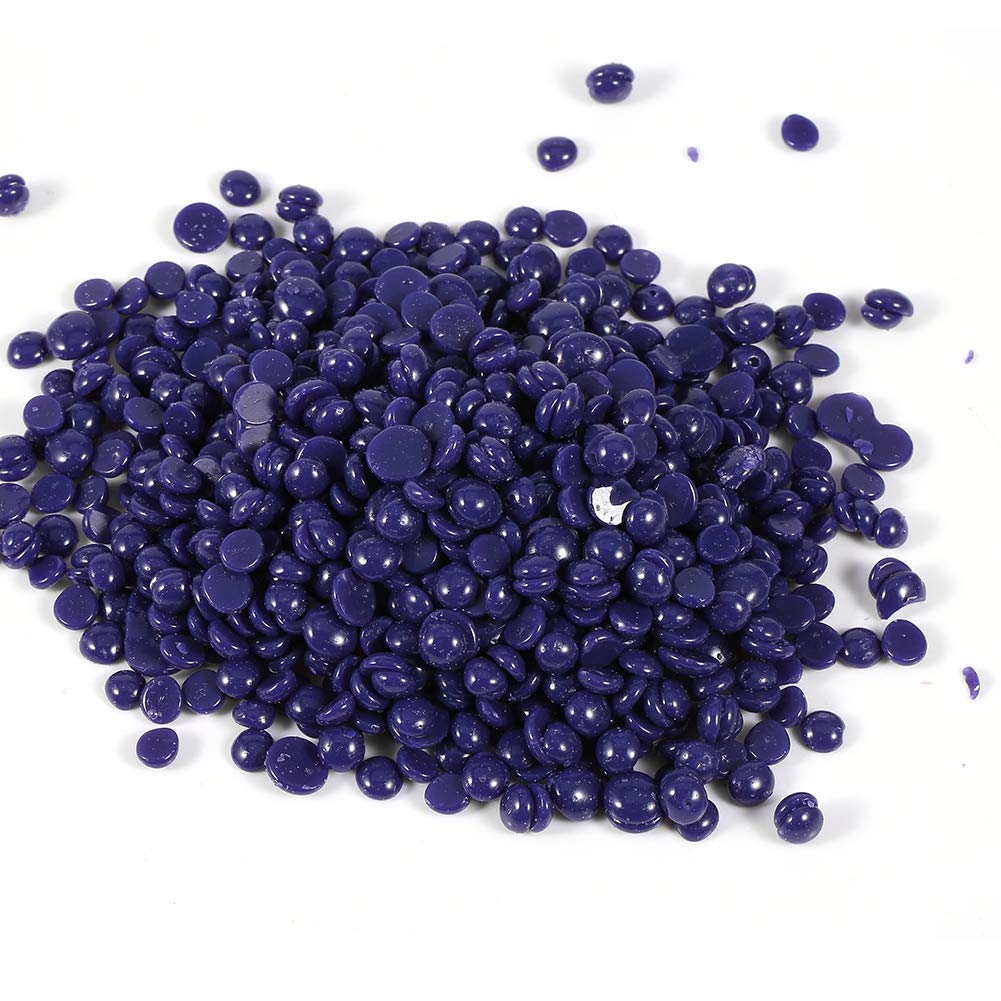 10 Colors Hard Wax Beads, Coarse Hair Removal Waxing Beads for Woman & Man Leg, Face & Bikini, Pearl Beads for Wax Warmer(lavender)