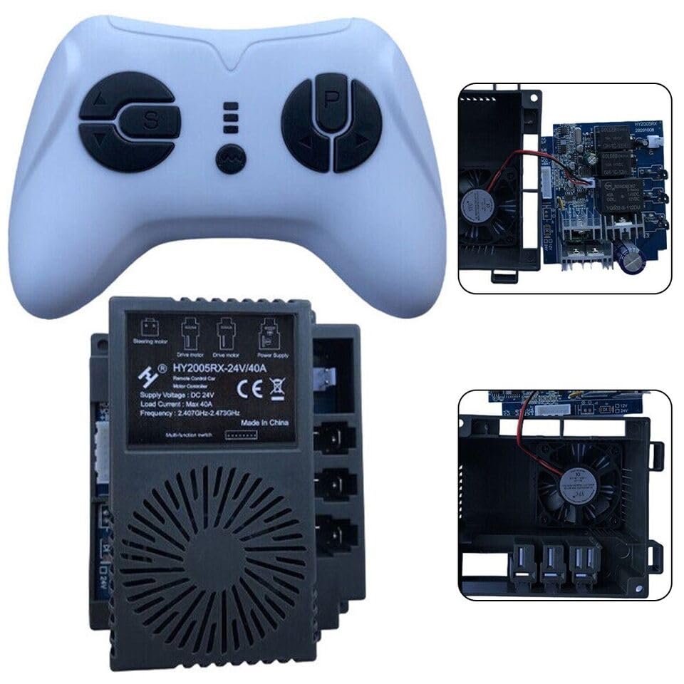 DREAWOO Powerful HY2005RX24V 40A Receiver Fit for Kids' Electric Cars 2 4G Transmitter