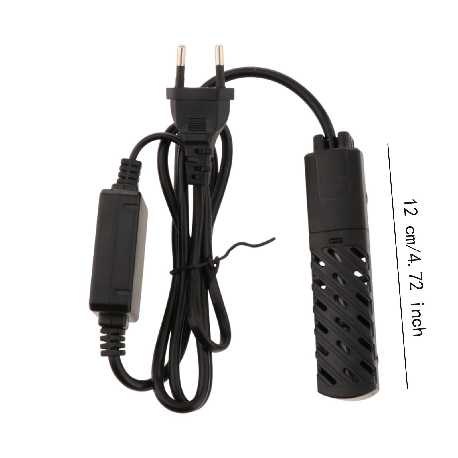 Calentador de Acuario Varilla de Calefacción Electrónica Pantalla Digital Control de Temperatura Protección Automática Adecuado para de Tortug, 50 W