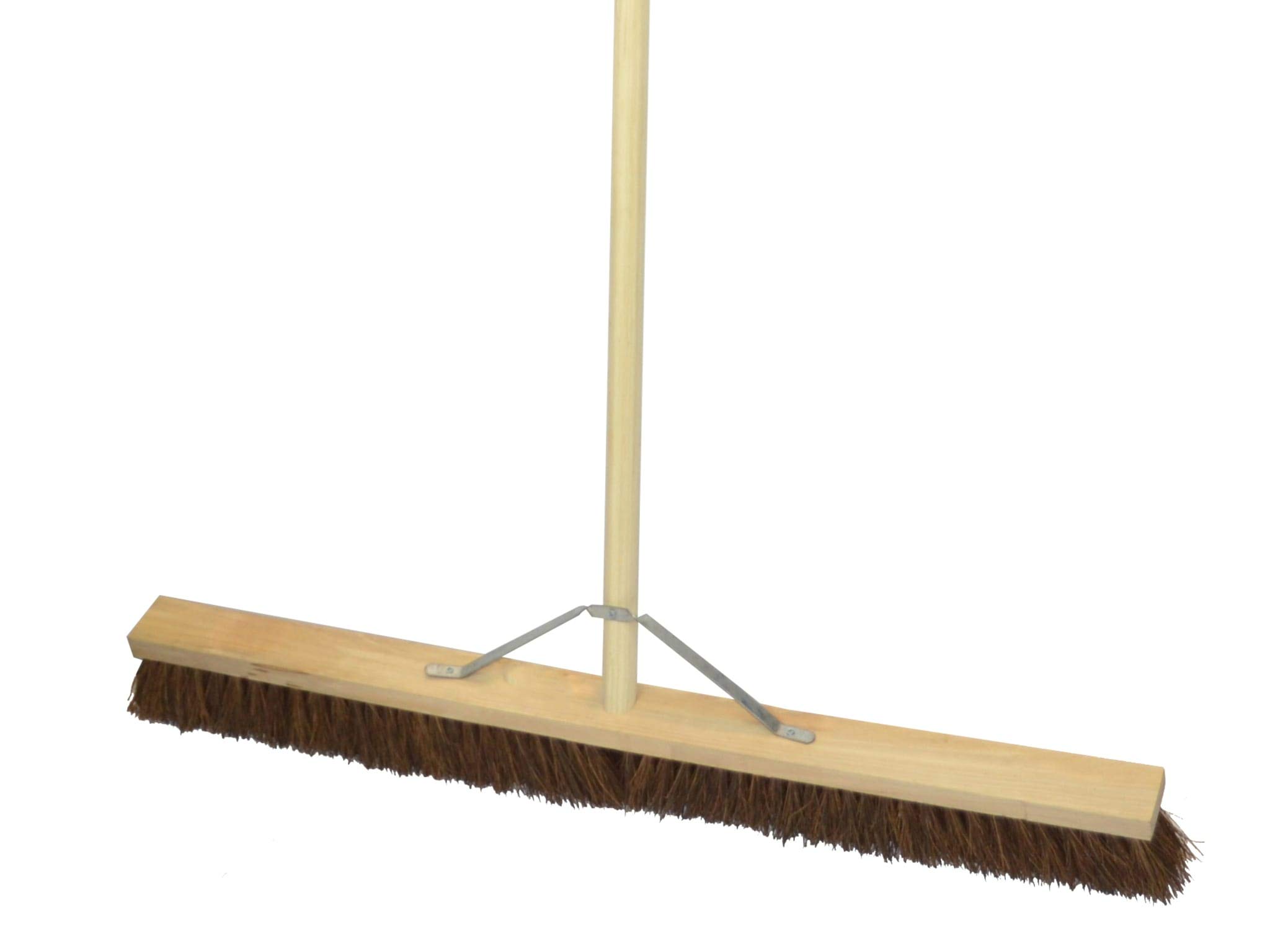 Faithfull Multi-Colour Stiff Bassine Broom With Stay - 90Cm (36In) Multi Colour