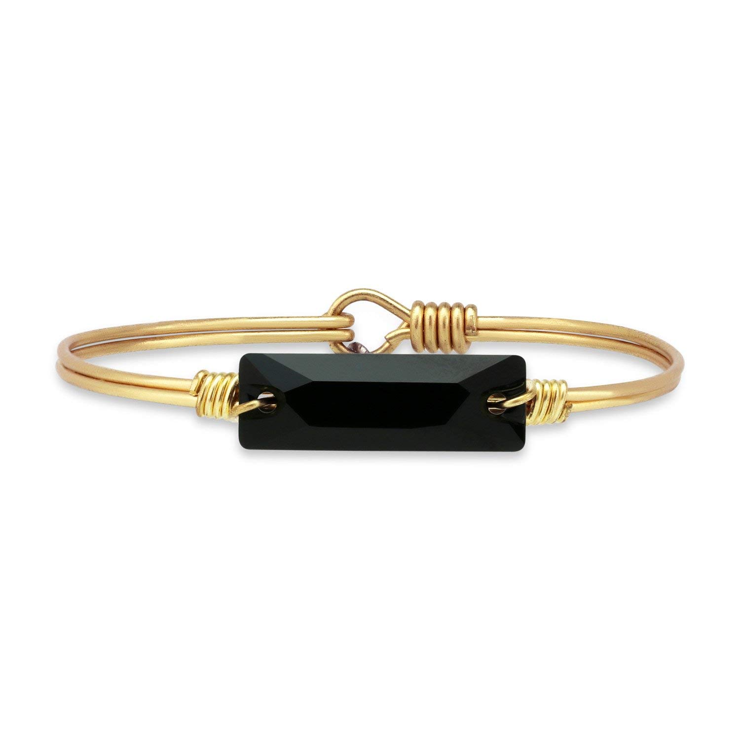Luca + Danni Hudson Bangle Bracelet in Jet for Women Made in USA