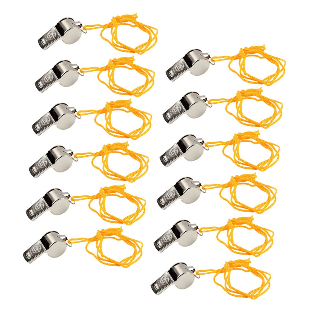 Kisangel 48pièces Sifflet De Survie Sifflet Portable pour Activités De Plein Air Entraînement Canin Et Urgence Léger Et Durable avec Lanière Ajustable