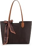 Montana West Tote Bags for Women Medium Top Handle Handbags with Scarf