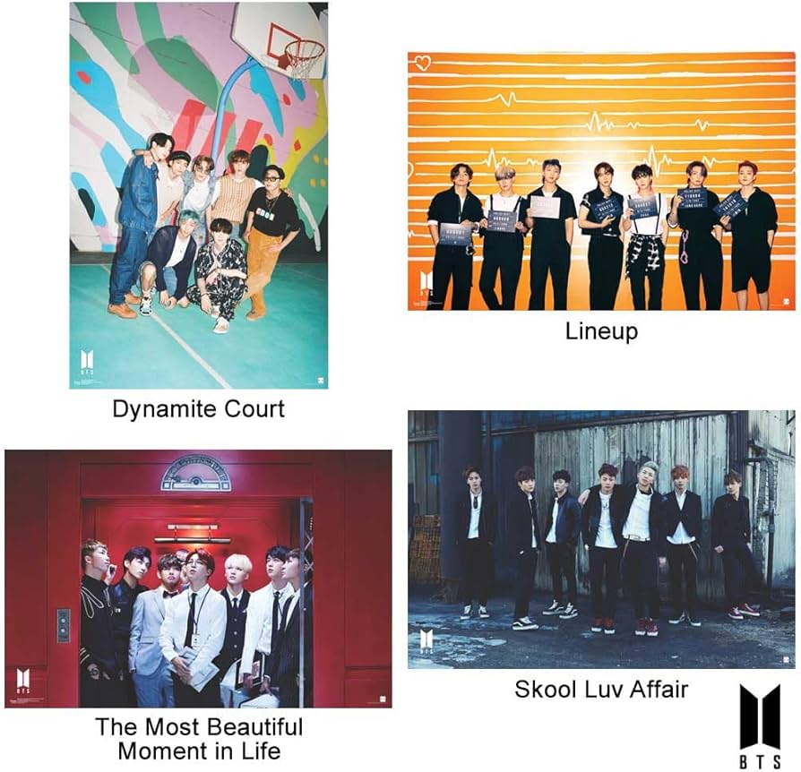 Amazon.com: Scorpio Posters BTS Four Poster Bundle - Dynamite