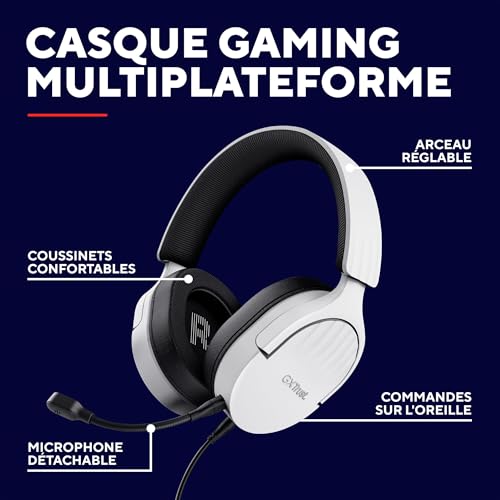 Casque Trust GXT 489W FAYZO – Filaire, Gaming, 20 - 20000 Hz, Micro Antibruit - vue 7