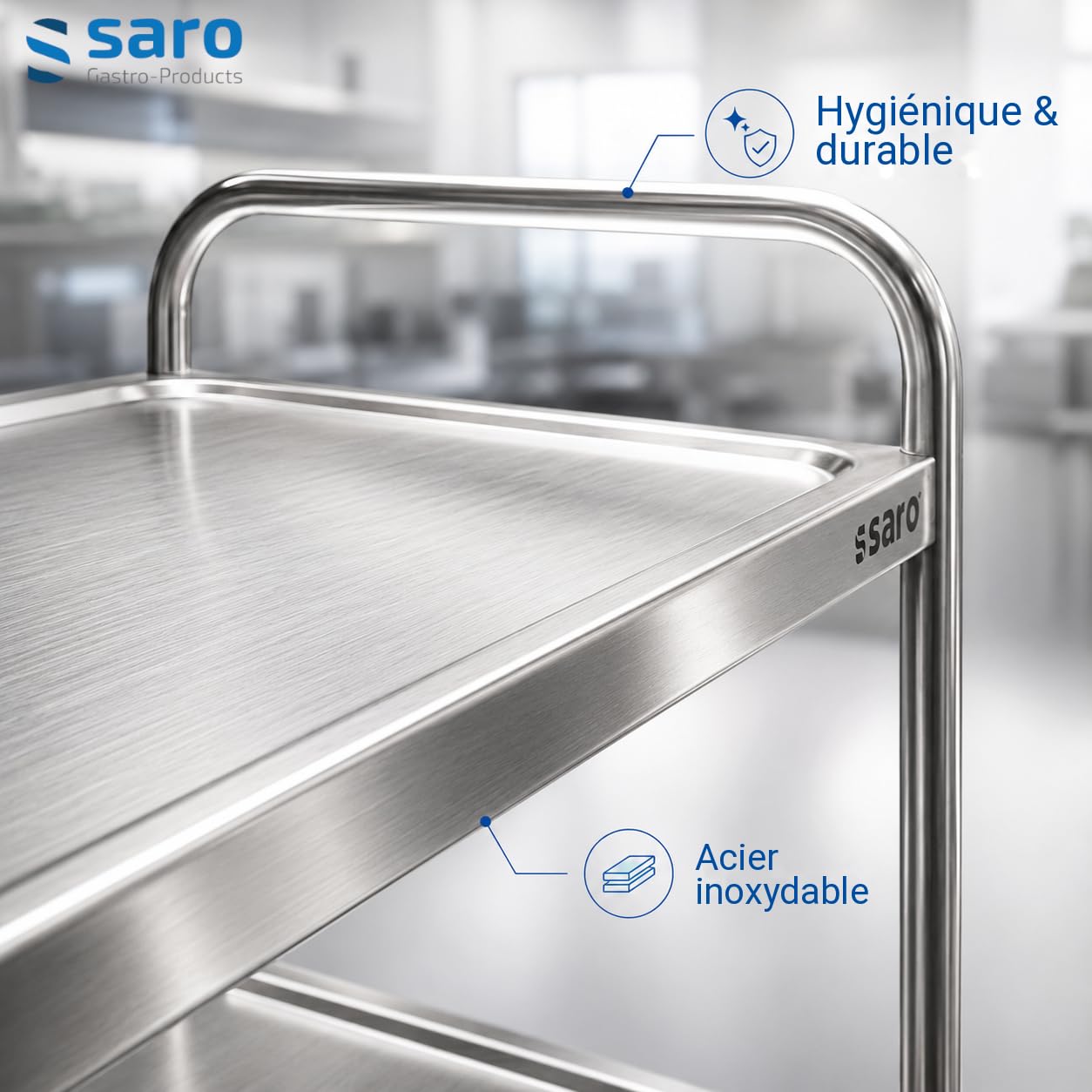 Saro Chariot de Service Bastian l 860 x b 540 x h 940