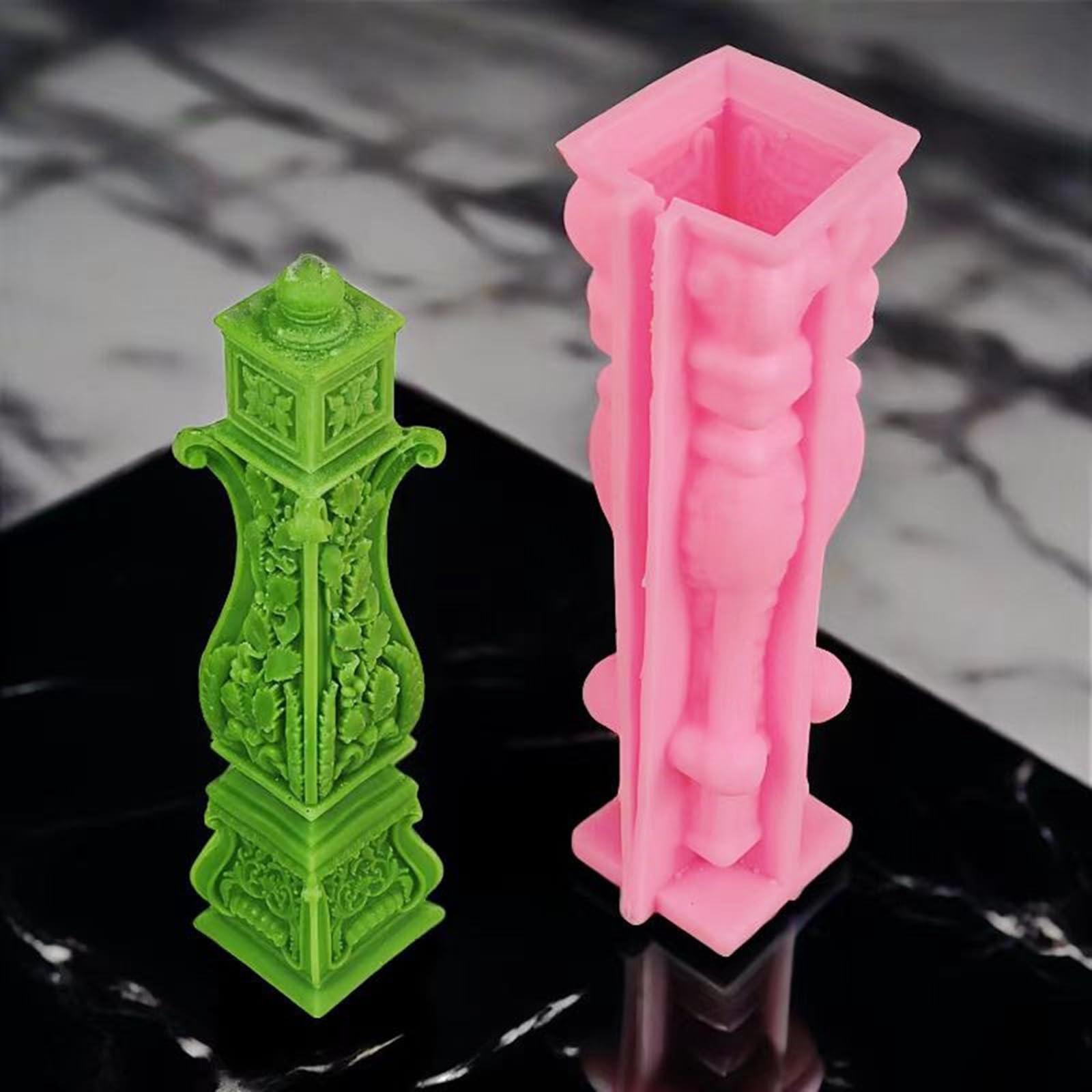 Colonna romana candela stampo in silicone ornamento europeo profumo fatto a mano candela gesso stampo regalo di Natale decorazioni per la casa
