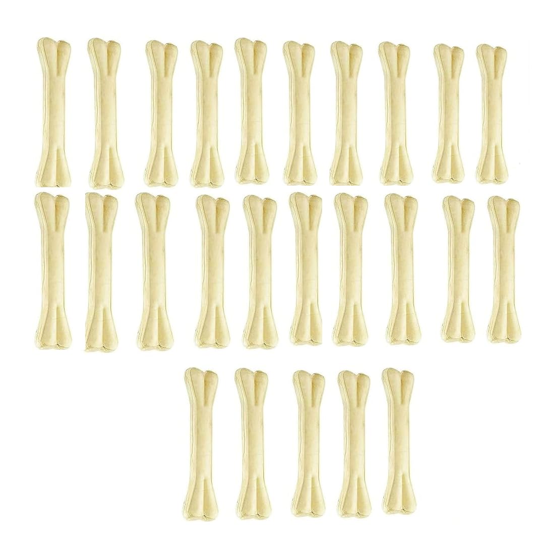 THE BON BON Long Lasting All-Natural Dog Chew Bones 4 Inches |Compressed Rawhide Chews Bones| Healthy & Digestible Rawhide Bones to Improve Oral Health_(Pack of 25) (B0CVXLW1DL) Amazon Price History, Amazon Price Tracker