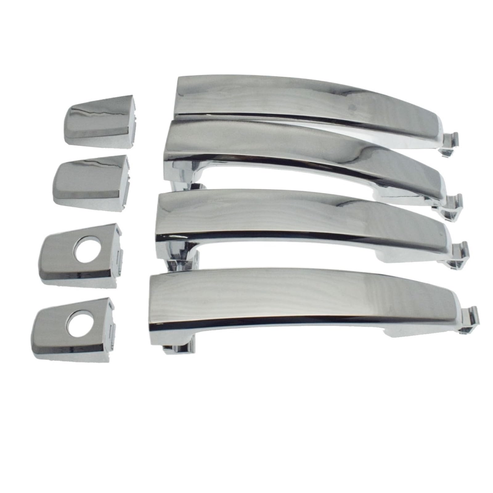 Vdifsvb Set 4 Piece 2 Keyhole For Chevy For Aveo For Captiva Outside Exterior Door Handles W/Keyhole F96468266,96468306,96468280,96468254 Side Exterior Door Handle(Set 4 Piece 2 Keyhole)