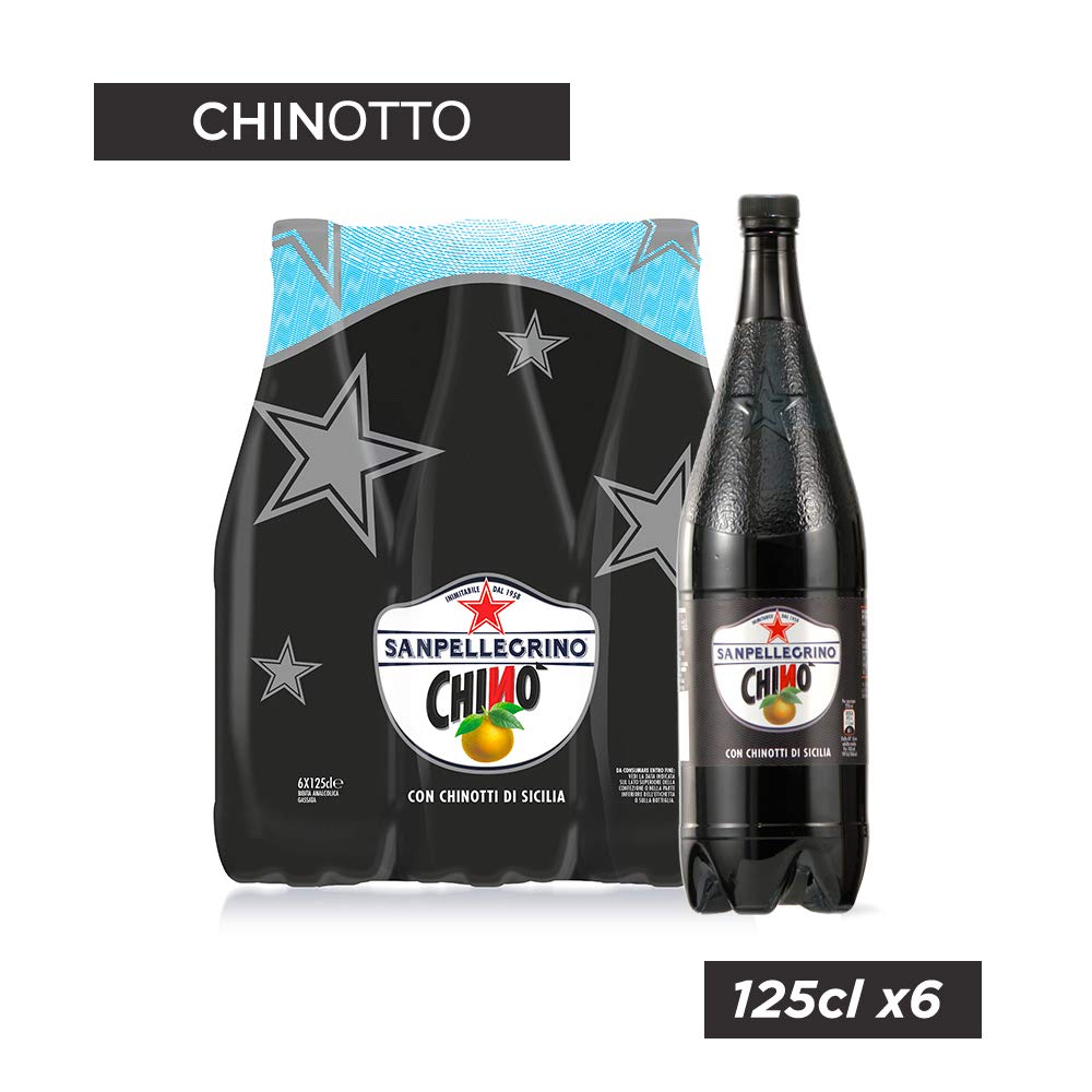 SANPELLEGRINO Bibite Gassate, chinò Bottiglia Grande 1,25L x 6