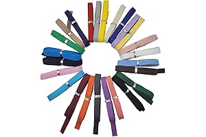 3/8 Inch Mixed Color 50 Yards Cotton Twill Ribbon