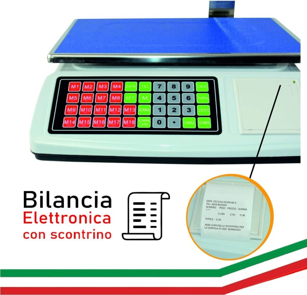 Báscula de 50 kg, 5 g, con brazo de prensa, 6 pantallas, 18 memorias, alimentación de red y batería - CW869