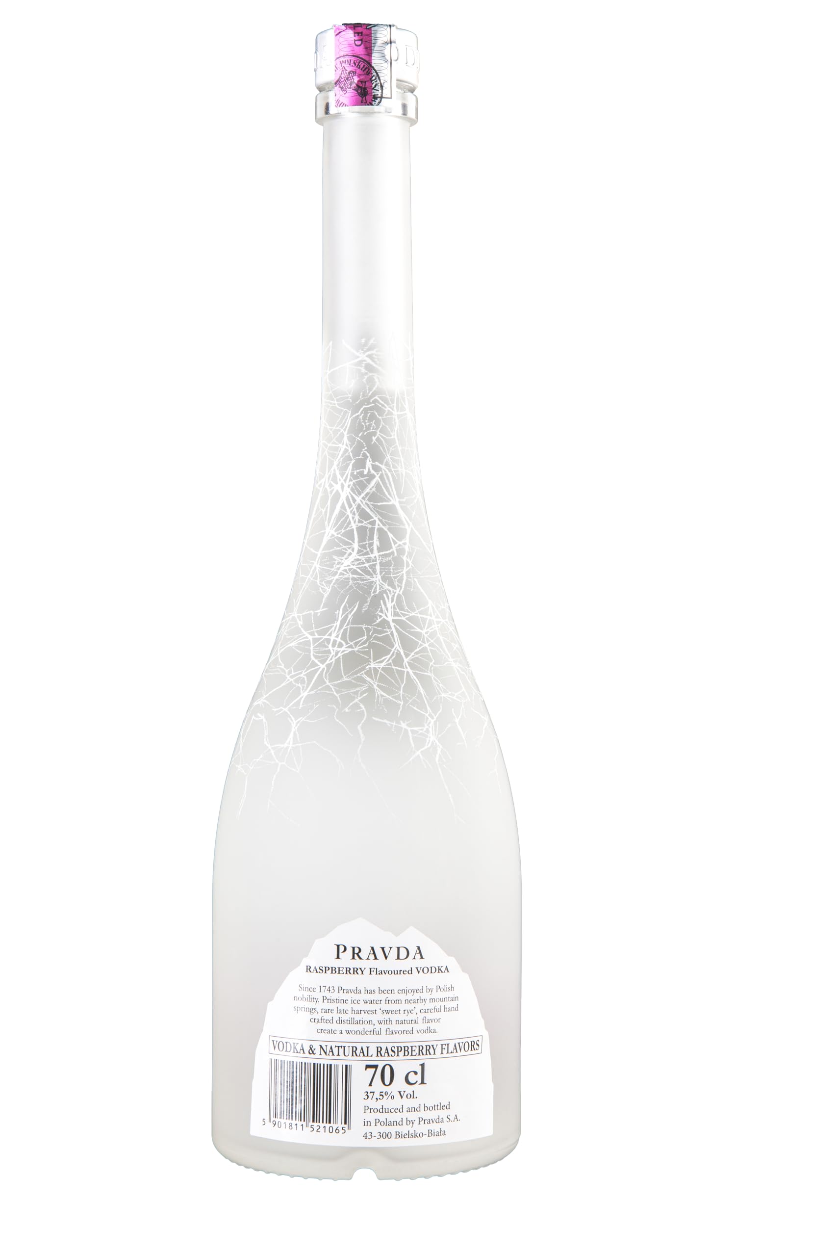 Pravda RASPBERRY Flavored Vodka 37,5% Vol. 0,7l