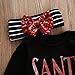 GRNSHTS Baby Girls Boys 3Pcs Christmas Sequins Outfits Long Sleeve Romper + Headband + Leg Warmer (70/0-6 Months, Santa Babys)