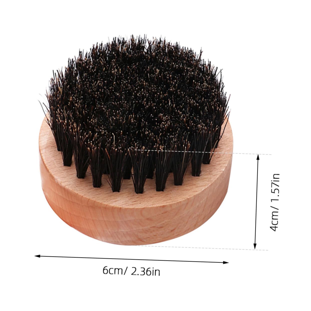 BESTYASH Bristle Beard Styling Tool with Wooden Handle Portable Beard Brush for Men Professional Facial Hair Grooming and Care for Travel and Everyday Use