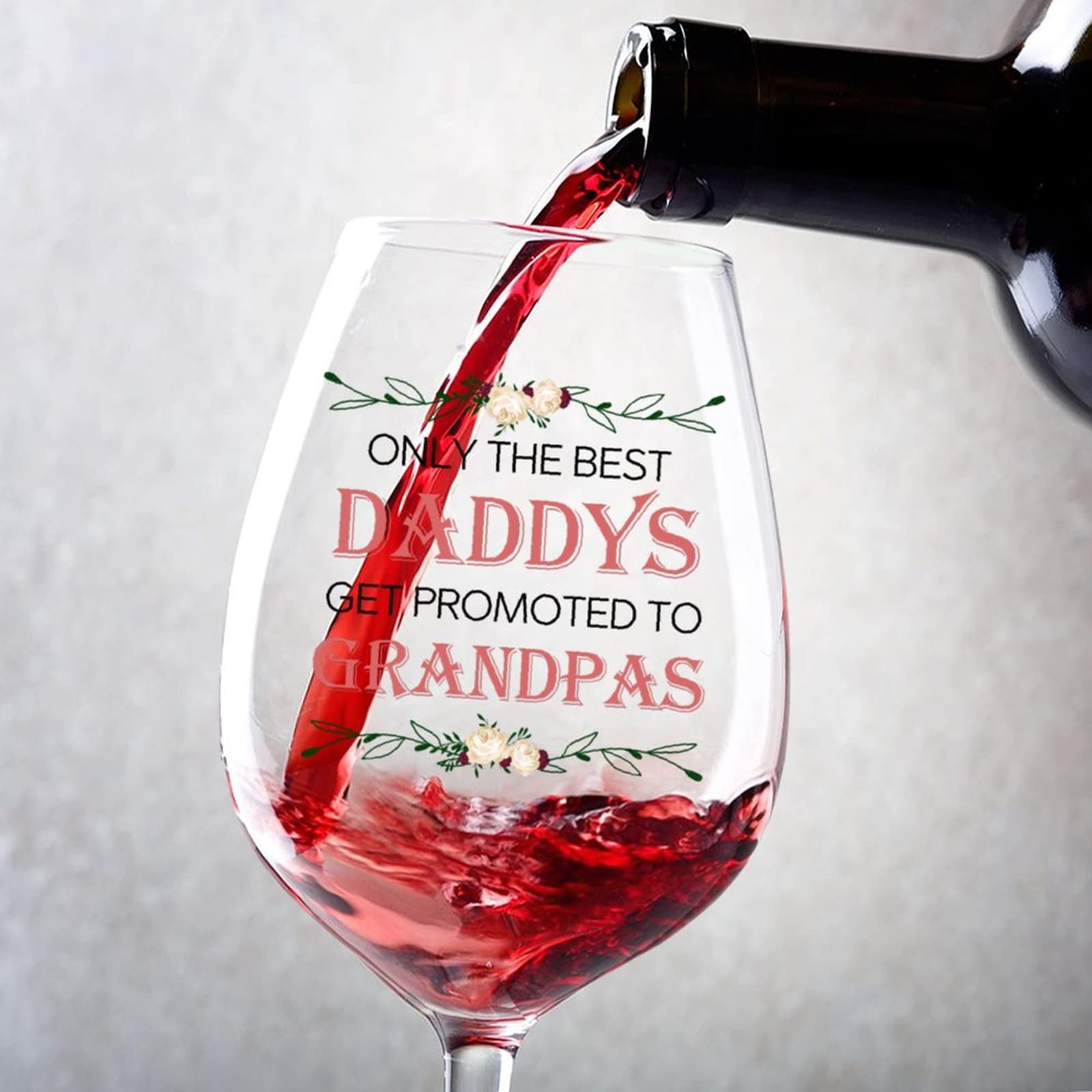 Verres à vin rouge pour repas de famille, set de 2 verres gravés pour anniversaires