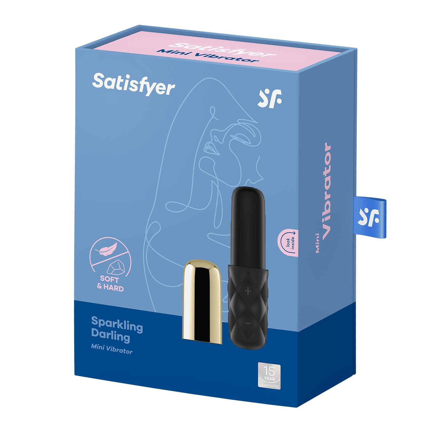 Satisfyer Sparkling Darling mini vibrador | Con 15 modos de vibración | Juguete sexual discreto para mujeres | Estimulación del punto G y del clítoris | Recargable y resistente al agua (IPX7)