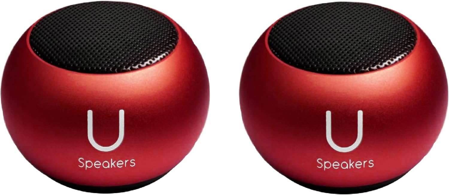 Fashionit U Speakers Mini Bluetooth Computer Speaker 2Pack Bundle with Matching