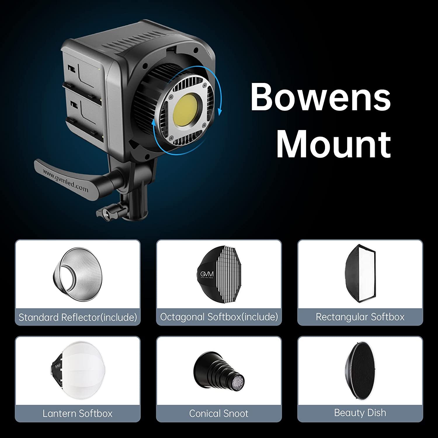 GVM LED Videoleuchte mit Softbox, 80W COB Videolicht Studiolicht mit Stativ, Bi-Color 2700K-7500K Fotografie Dauerlicht für Studio Film Streaming, 44100lux/0.5m CRI97+ 8 Licht Effekte APP Steuerung