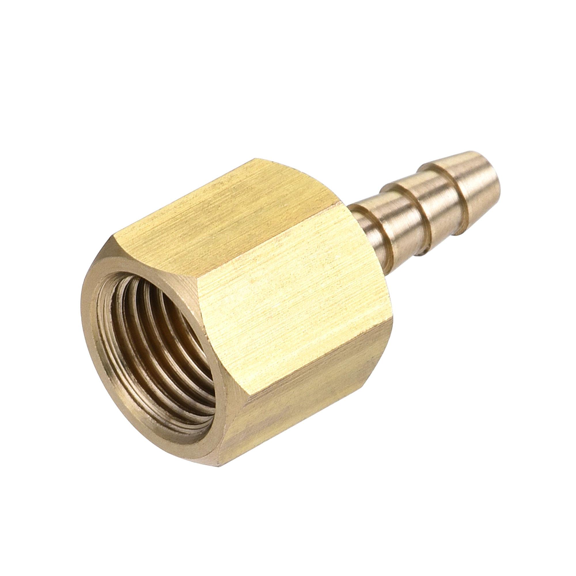 5 Raccordi A Barbotto In Ottone Uxcell, Da 6-12mm A Filetto Femmina 1/8-1/2 G