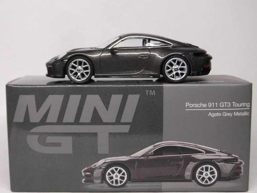 MINI GT Porsche 911 GT3 Touring アガテグレー Amazon.com: MINI GT - Porsche 911 (992) GT3 Touring Grey