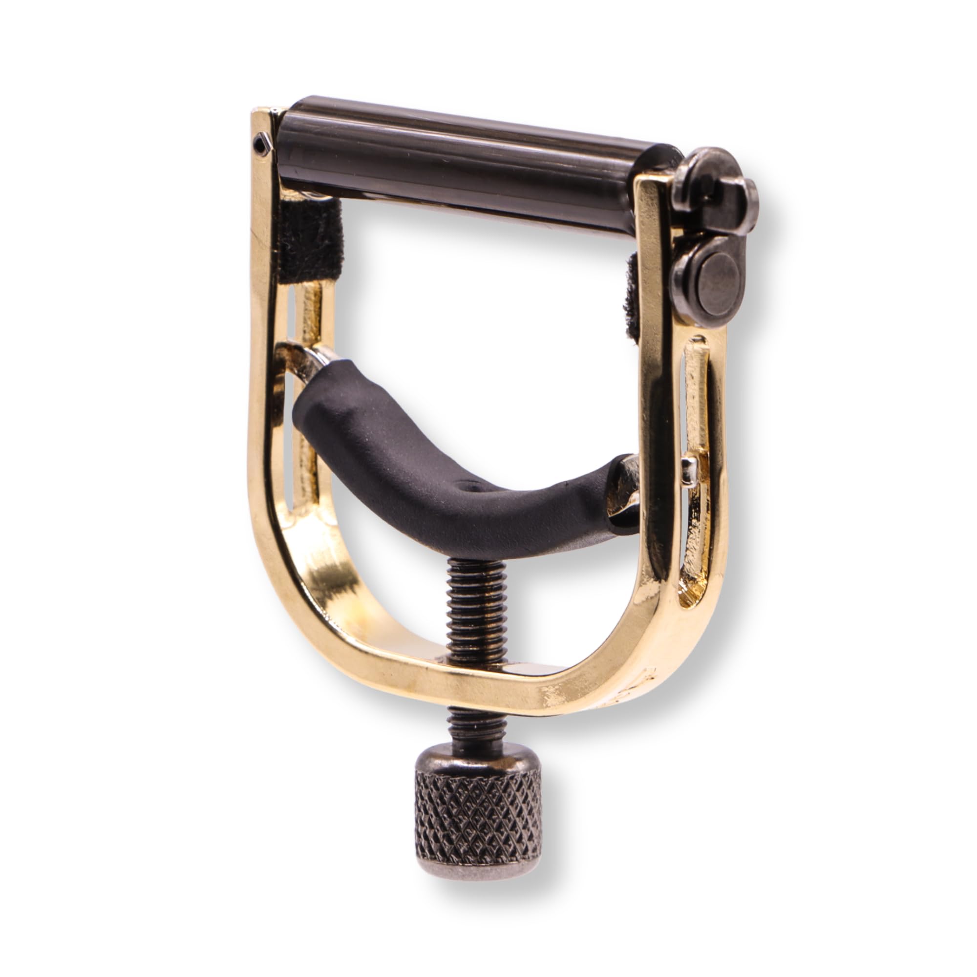 Paige - Capotasto per banjo a 5 corde, mandolino e ukulele, realizzato a mano negli Stati Uniti da Paige | Capotasto premium per banjo, mandolino e ukulele (nichel oro)