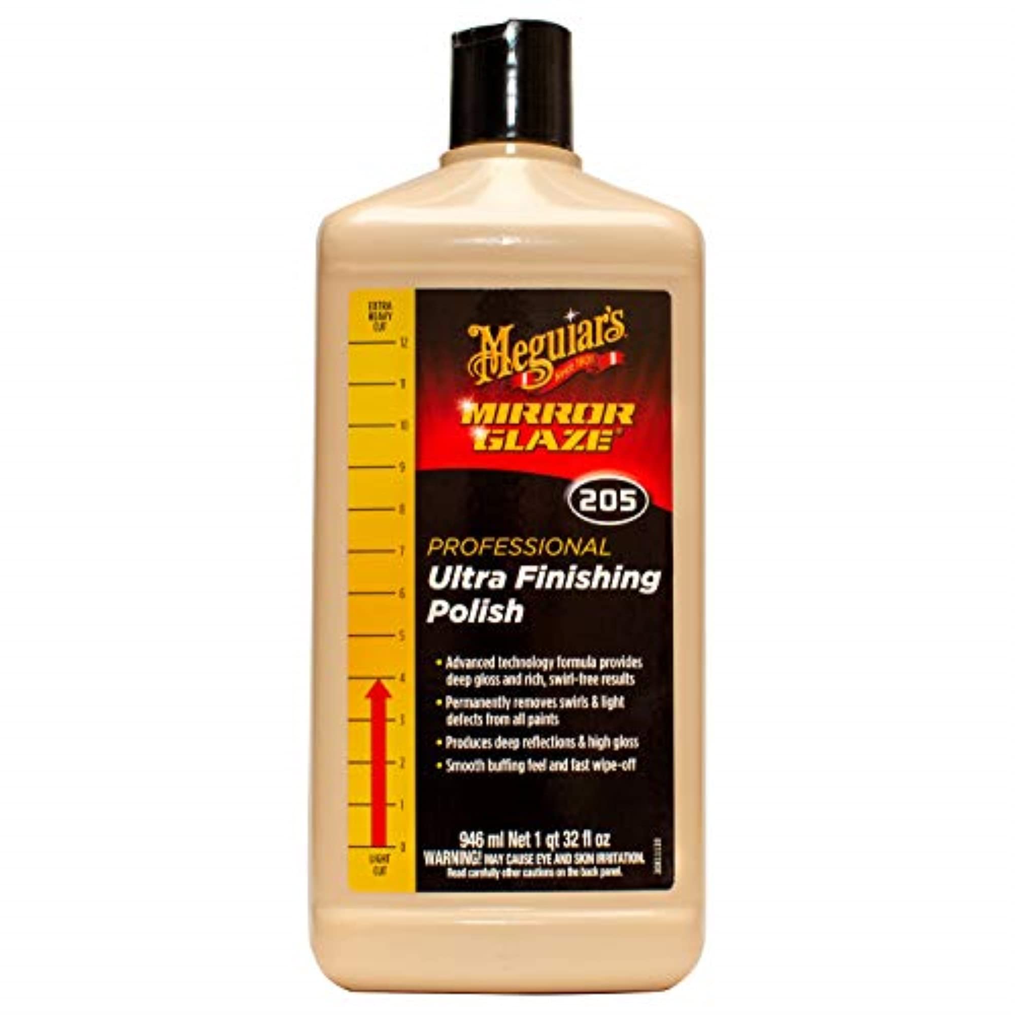 MEGUIAR'S M20532 Mirror Glaze Ultra Finishing Polish, 32 Fluid Ounces, 946 ml (El empaque puede variar)