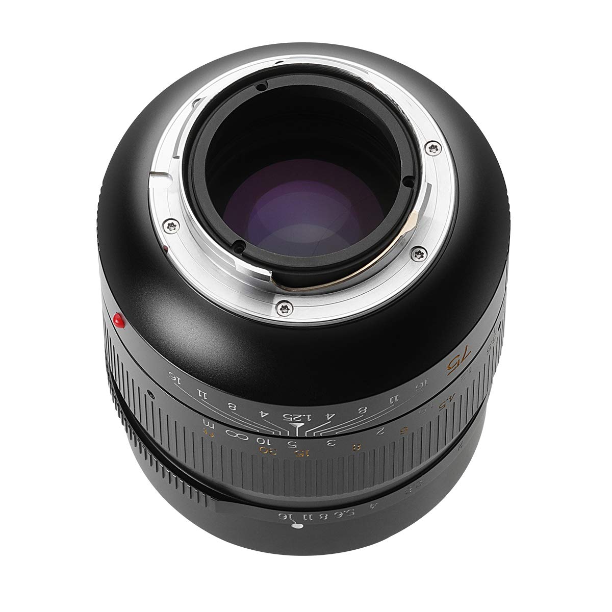 Amazon.co.jp: 7artisans 七工匠 75mm F1.25 ブラック 単焦点レンズ