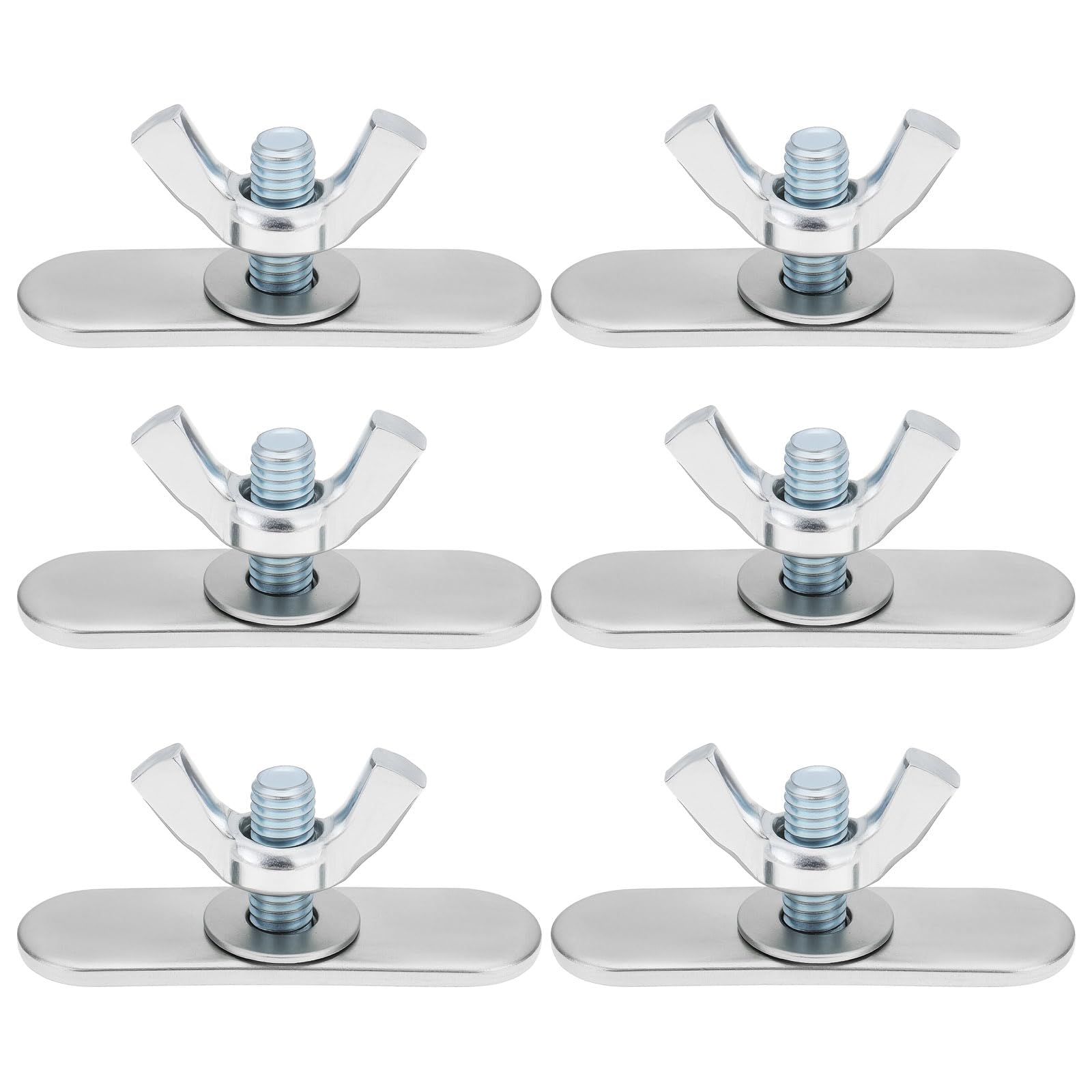 LT Easiyl 6pcs Stainless Steel Butterfly Turnbuckle Screws 40x11mm for Casement Sealing Plates Mobile Air Conditioner