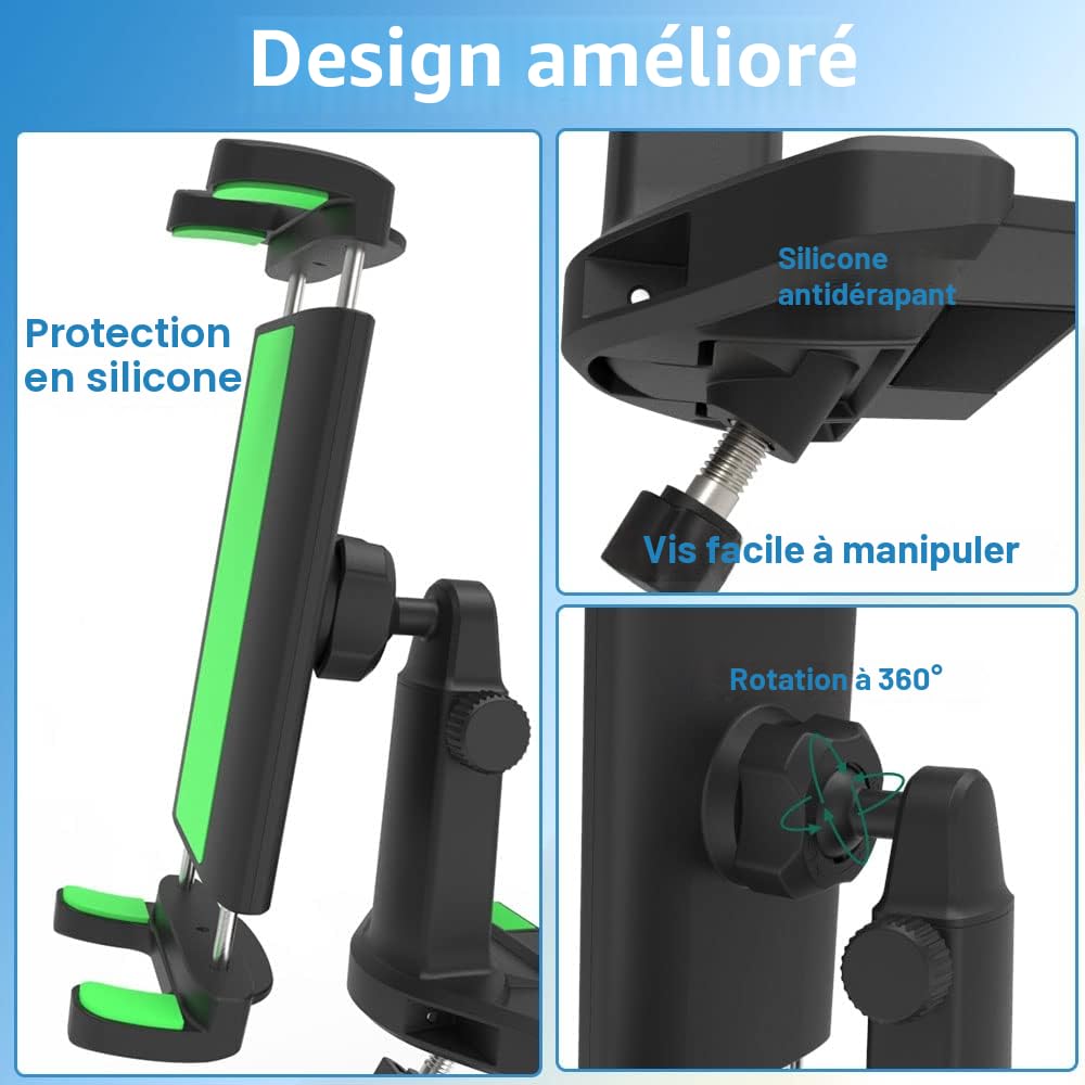 Support de Tablette de Voiture pour iPad Pro 12.9 10.5 9.7 Air Mini, Kindle Fire, iPhone